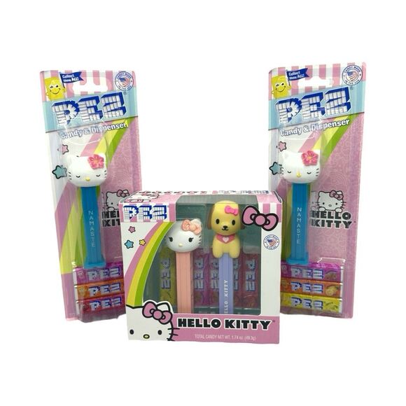 PEZ Hello Kitty by Sanrio Set / Single Dispensers & Candy - Picture 1 of 4